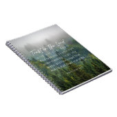 Sprichwörter 3:5-6 Vertrauen in den Herrn Notizblock (Rechte Seite)