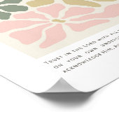 Sprichwörter 3:5-6 Vertrauen in den Herrn Poster (Ecke)