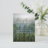 Sprichwörter 3:5-6 Vertrauen in den Herrn Postkarte (Stehend Vorderseite)