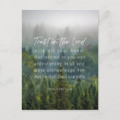 Sprichwörter 3:5-6 Vertrauen in den Herrn Postkarte (Vorderseite)