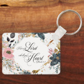 Sprichwörter 3:5-6 Vertrauen in die Lord Bible Ver Schlüsselanhänger (Vorderseite)