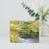 Sprichwörter 3, 5-6: Vertrauen Sie auf Ihre Herzka Postkarte (Stehend Vorderseite)