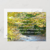 Sprichwörter 3, 5-6: Vertrauen Sie auf Ihre Herzka Postkarte (Vorne/Hinten)