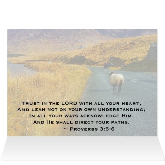 Sprichwörter 3:5-6 Vertrauen Sie dem Herrn, Irland (Innenansicht Horizontal (Oben))