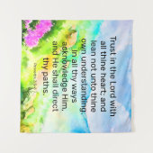 Sprichwörter 3:5-6 wandteppich (Vorderseite (Horizontal))