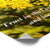 Sprichwörter 3:5 Bibelverse Poster (Ecke)