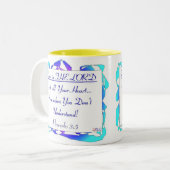 Sprichwörter 3,5/doppelte Seiten Zweifarbige Tasse (Vorderseite Links)