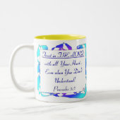 Sprichwörter 3,5/doppelte Seiten Zweifarbige Tasse (Links)