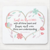 Sprichwörter 3:5 Mousepad - Vertrauen in das Herz (Vorne)