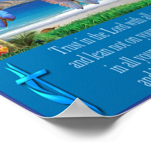 Sprichwörter 3:5-Plakat Poster (Ecke)