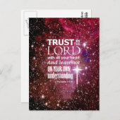 Sprichwörter 3:5 postkarte (Vorne/Hinten)