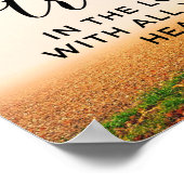 Sprichwörter 3:5 Vertrauen in den Herrn mit all eu Poster (Ecke)