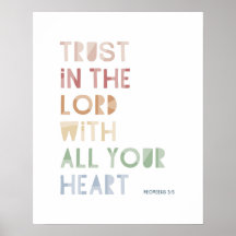 Sprichwörter 3:5 Vertrauen in den Herrn mit all eu