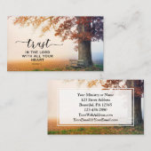 Sprichwörter 3:5 Vertrauen in den Herrn mit all eu Visitenkarte (Vorne/Hinten)