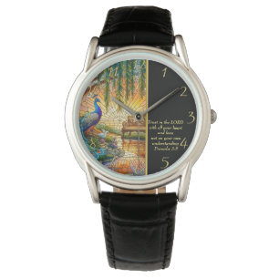 Sprichwörter 3:5 Weiße Kirche Armbanduhr