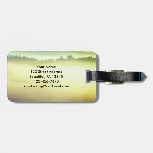 Sprichwörter 3:6 Er wird deinen Weg Bibelverse lei Gepäckanhänger (Rückseite horizontal)