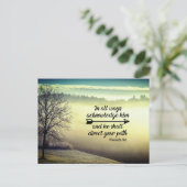 Sprichwörter 3:6 Er wird deinen Weg Bibelverse lei Postkarte (Stehend Vorderseite)