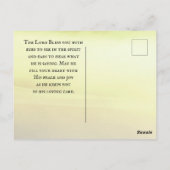 Sprichwörter 3:6 Er wird deinen Weg Bibelverse lei Postkarte (Rückseite)