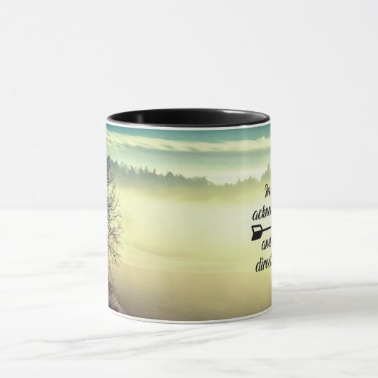 Sprichwörter 3:6 Er wird deinen Weg Bibelverse lei Tasse (Zentrum)