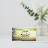 Sprichwörter 3:6 Er wird deinen Weg Bibelverse lei Visitenkarte (Stehend Vorderseite)