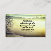 Sprichwörter 3:6 Er wird deinen Weg Bibelverse lei Visitenkarte (Vorderseite)