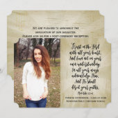 Sprichwörter 3 Christlich Bible Verse Foto Abschlu Einladung (Vorne/Hinten)