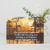 Sprichwörter 4:18 Pfad des rechten Flügels Karte (Stehend Vorderseite)