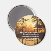 Sprichwörter 4:18 Pfad des rechten Verses Magnet (Vorderseite/Rückseite)