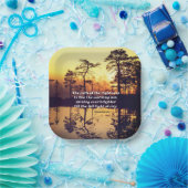 Sprichwörter 4:18 Pfad des rechten Verses Pappteller (Party)