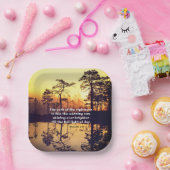 Sprichwörter 4:18 Pfad des rechten Verses Pappteller (Party)