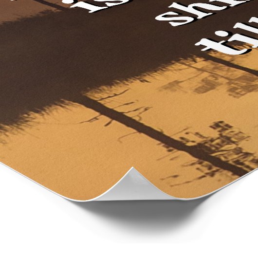 Sprichwörter 4:18 Pfad des rechten Verses Poster (Ecke)