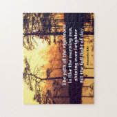 Sprichwörter 4:18 Pfad des rechten Verses Puzzle (Vertikal)