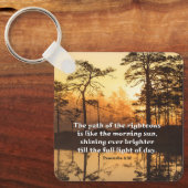 Sprichwörter 4:18 Pfad des rechten Verses Schlüsselanhänger (Vorderseite)