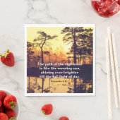 Sprichwörter 4:18 Pfad des rechten Verses Serviette (Beispiel)