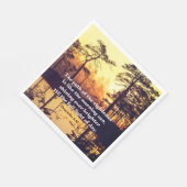 Sprichwörter 4:18 Pfad des rechten Verses Serviette (Ecke)