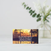 Sprichwörter 4:18 Pfad des rechten Verses Visitenkarte (Stehend Vorderseite)