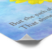 Sprichwörter 4:18 Poster drucken (Ecke)