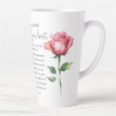 Sprichwörter 4:23-27 Wähle deine Herz-Schrift-Blum Milchtasse (Rechts)