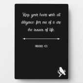 Sprichwörter 4:23 fotoplatte (Vorderseite)