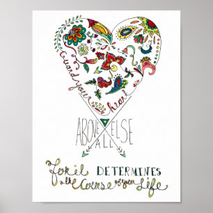 Sprichwörter 4:23 Poster