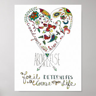 Sprichwörter 4:23 Poster