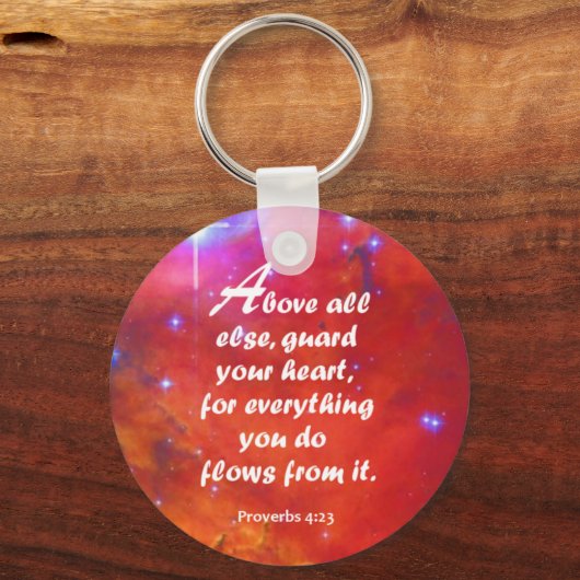 Sprichwörter 4:23 schlüsselanhänger (Vorderseite)