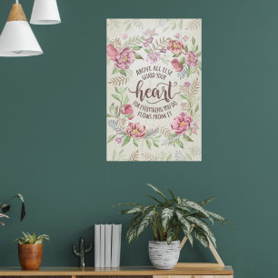 Sprichwörter 4:23 - Wähle dein Herz Poster