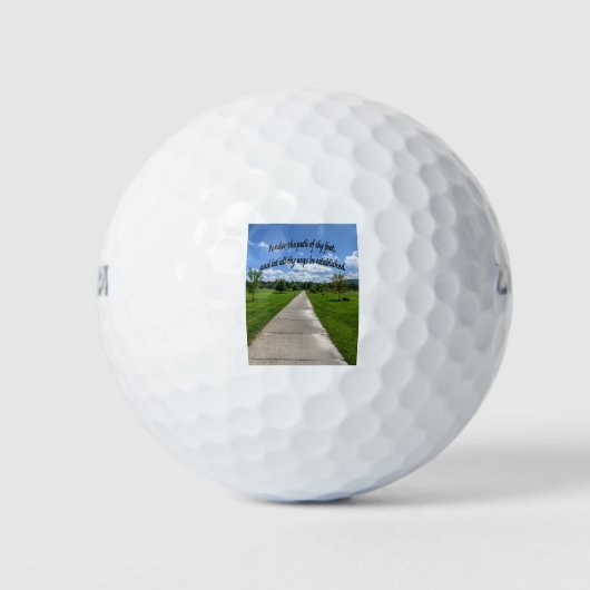Sprichwörter 4:26 golfball (Vorderseite)