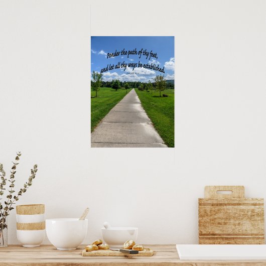 Sprichwörter 4:26 poster (Küche)