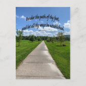 Sprichwörter 4:26 postkarte (Vorderseite)