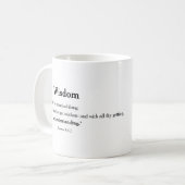 Sprichwörter 8:11 | 19:8 Christliche Bibelschrift Kaffeetasse (Vorderseite Links)