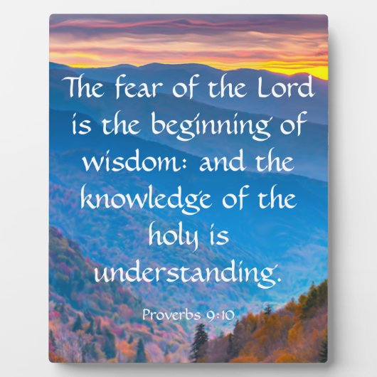 Sprichwörter 9:10 fotoplatte (Vorderseite)