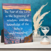 Sprichwörter 9:10 fotoplatte (Seite)