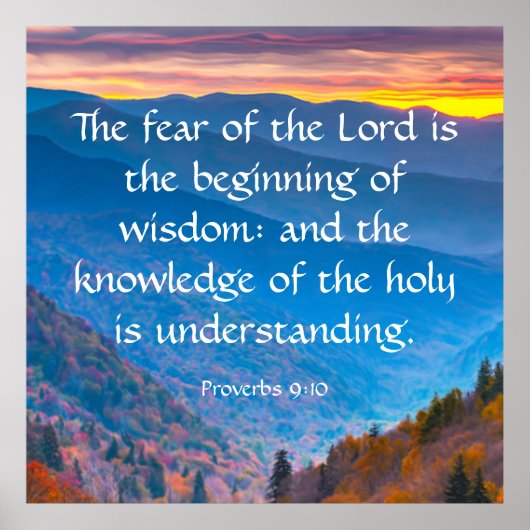 Sprichwörter 9:10 poster (Vorne)